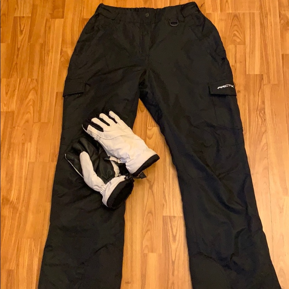 Women's Snow Pants + Waterproof Ski Glove